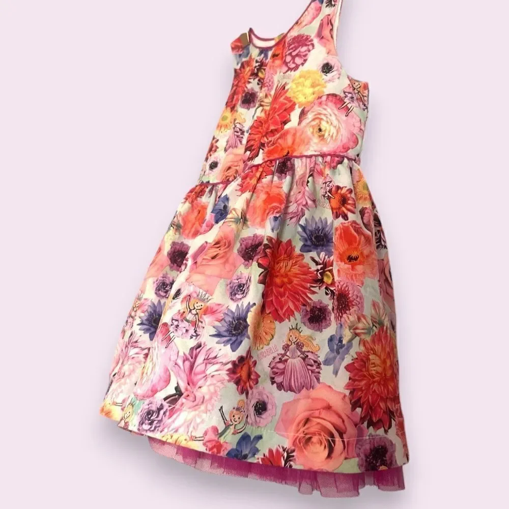 Florabelle Floral Dress with Back Zipper Toddler Kids Size 2T